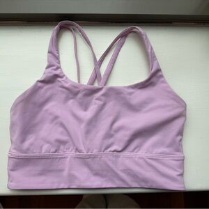 Lululemon energy longline bra in vita pink